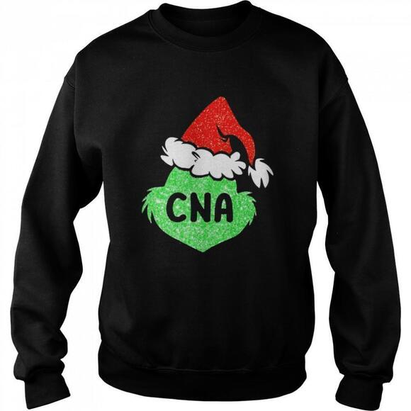 Santa Grinch Silhouette Christmas Sweatshirt - Picture 1 of 4